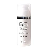 [SKIN79] Super Plus O2 BB Cleanser 3.38 fl.oz. (100g) - Active Oxygen Hydrating Bubble Foam Cleanser for Sensitive Skin, Sebum & Blackhead Out Soft Exfoliation