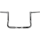 LA Choppers 1 1 /4in. Twin Peaks Touring Handlebar - 10in. Bagger - Chrome, Color: Chrome, Handle Bar Size: 1 1/4in.