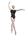 Dance Favourite Open Back O Shape Black Ballet Leotards A1B014