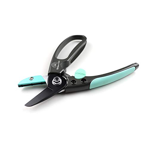 Rainbow Craft 8'' Anvil Pruner Shear, Rose Cutters, Herbs Scissors, Plant Trimming Shears for Garden&Lawn - Blue Color