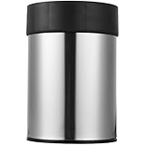 AmazonBasics Stainless Steel Waste Can - Black