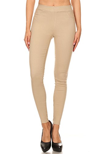 Women's Jeggings & Capris High Waist Pull-On Jean Style Stretch Skinny Capri Pants