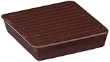 Shepherd Hardware 9074 1-5/8-Inch Square Rubber Furniture Cups, 4-Pack