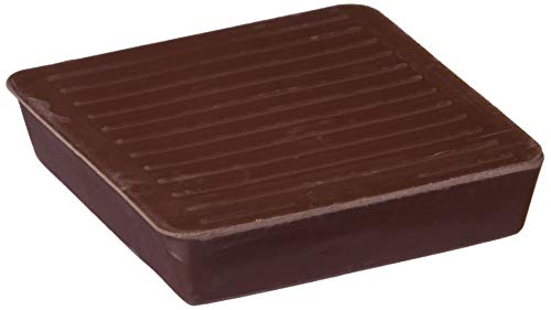 Shepherd Hardware 9074 1-5/8-Inch Square Rubber Furniture Cups, 4-Pack