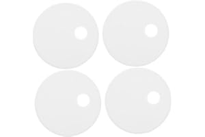 HOOTNEE 2 Pair White Plastic Toilet Seat Installation Accessories Decorative Screw Caps for Universal Bathroom Fittings