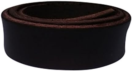Leather straps By TOLF 1 Inch Wide (3 feet, midnight Brown)