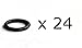 24 ea Bushing O-Rings for Challis Bushings Only | Prevents Loose Bushings + Screws | Protects Frame | NBR Rubber O-Rings