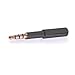 MobilePal SureFit 2-Inch Headset Audio Jack Extender for iPhone and Android Cases with Gold Plated 4-Pole 3.5mm Connectors (Titanium Gray)
