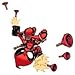 iPhone 6 / iPhone 6S Case, Litech [Flexible Ultra Slim] Scratch-Resistant, Superhero Series (Dead Pool)