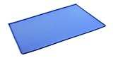 ONME Dog Feeding Mat, FDA Grade Silicone Waterproof Pet Food Mat, Non Slip Dog Bowl Placemat, (Blue)