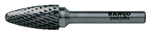 Bahco HSSG-F1225M Hi Speed Steel Rotary Burrs Arch Pointed Nose 1 Medium Toothing