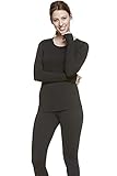 WuhouPro Women's Ultra Soft Microfiber Fleece Thermal Underwear Long Johns Set