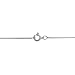 Kooljewelry 10k White Gold 0.5 mm Venetian Box Chain Necklace (16, 18, 20, 22, 24, 30 or 36 inch)