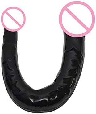 Adult Novelty Toys Woman Big Size Dual Head Male Double Ended Stimulator Female Contentment Happy Toys for Women Lesbian Interesting Product,Black,
