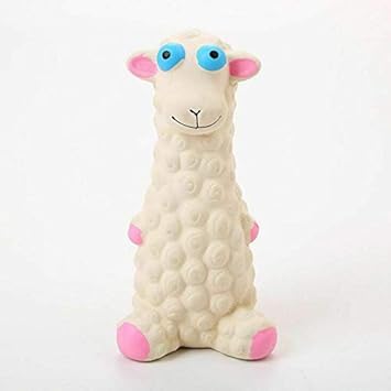 Pets Empire Dog Chew Toy Sheep Shape Molar Latex Squeaky Bite Resistance Interactive