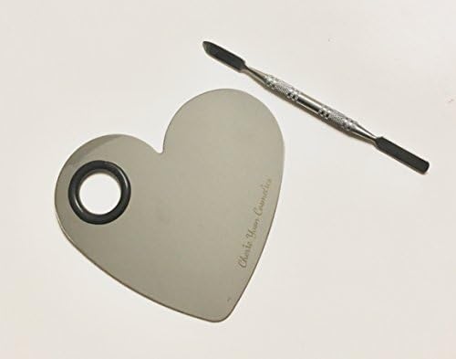 Heart Shape Stainless Steel Makeup Palette with Spatula