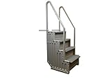 Confer Staircase Style Above Ground Pool Steps Warm Grey - STEP-1-X