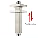 SR SUN RISE 12 Inch Ceiling Mounted Shower Arm Square Arm of Solid Brass Brushed Nickel