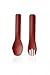 humangear GoBites Duo | Travel & Camping Utensils | Portable & Convertible Dining Ware | Multi-Functional Spork, Red