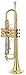 Kaizer Trumpet Bb B Flat Gold Lacquer Rose Brass Includes Case Mouthpiece and Accessories TRP-1000LQ