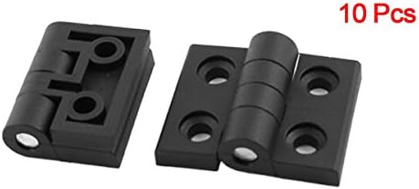 Sourcingmap Black 56mm x 45mm Reinforced Plastic Door Bearing Hinge 10pcs - Image 3