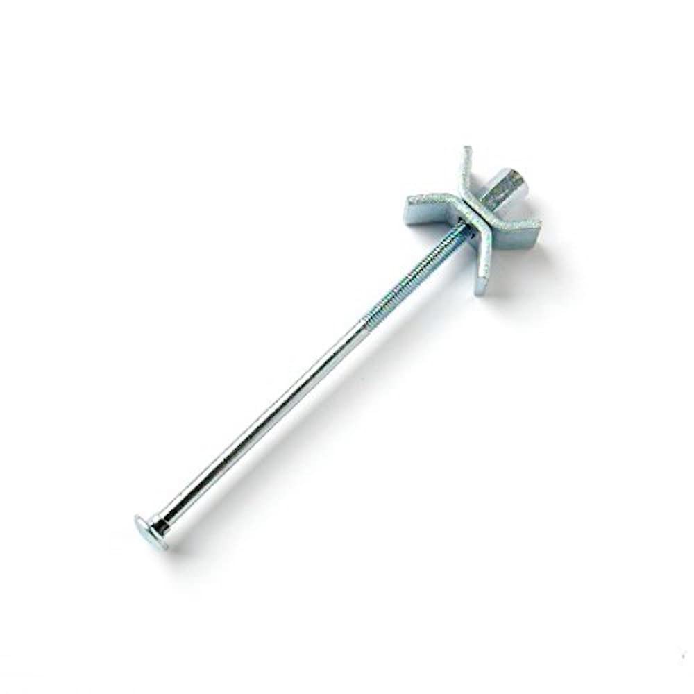 Merriway BH05563 (4 Pcs) Worktop Connector Jig Clamps Joiners, BZP M6 x 150mm - Pack of 4 Pieces