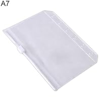 A5/A6/A7 Transparent Zipper Lock Envelope File Bag Documents Pocket Organizer