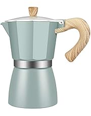 SOIBPIN Coffee Maker Aluminum Mocha Espresso Percolator Pot Coffee Maker Moka Pot 3cup Stovetop Coffee Maker-300ml