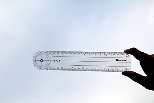 Plastic Goniometer Protractor 360 Degree - Thumbnail 2