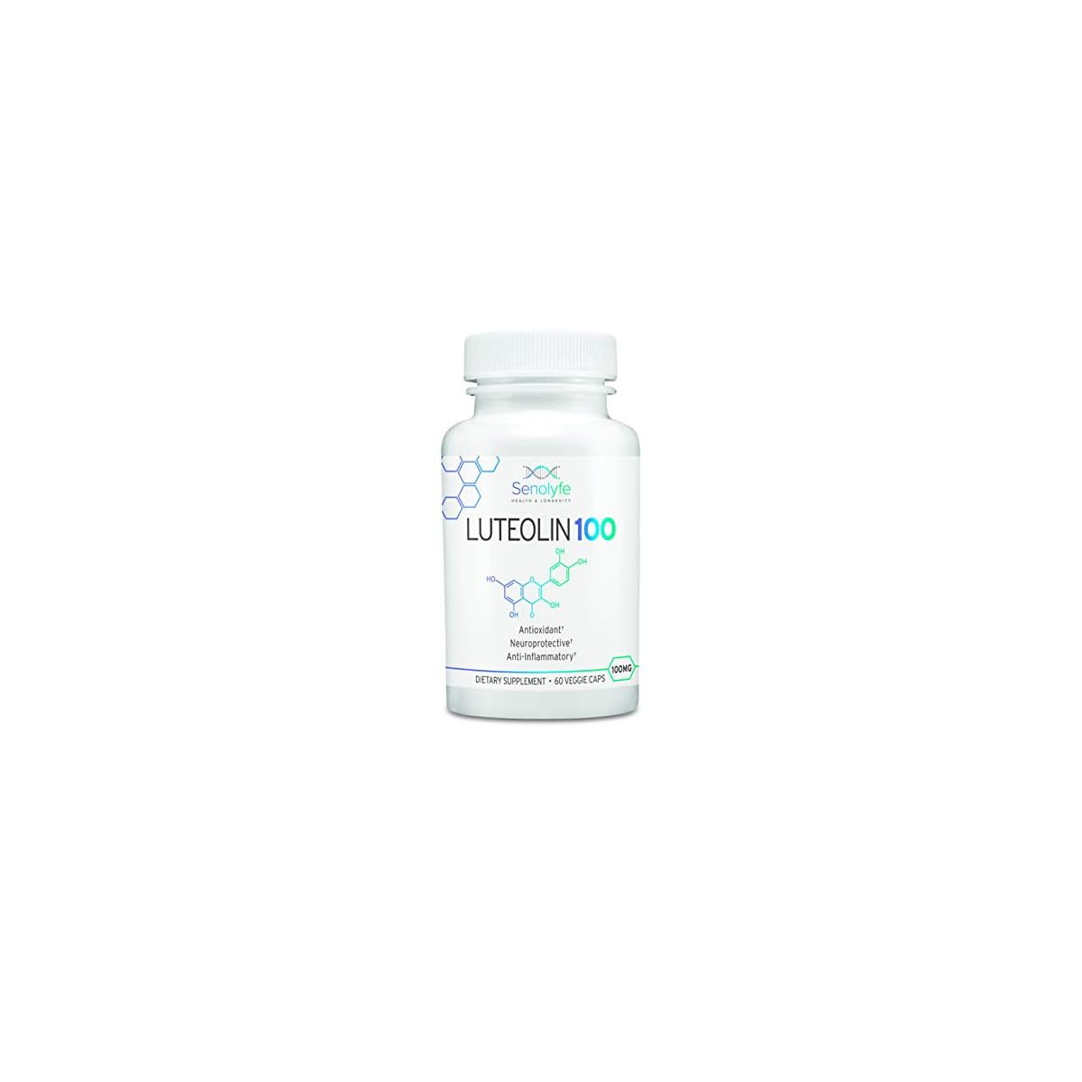 Luteolin 100 100mg 90 Pure Luteolin Neuroprotective, Antioxidant