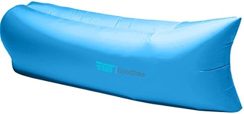 GoodTake Inflatable Waterproof Lounger for Camping, Beach, Park, Backyard (blue)