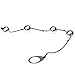 Utimi Stainless Steel Anal Beads Vaginal Beads Masturbation Sex Toy with a Rock Ring (Type 1#)