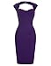 Belle Poque Women's 50s Knee-Length Cap Shoulder Cocktail Pencil Dresses