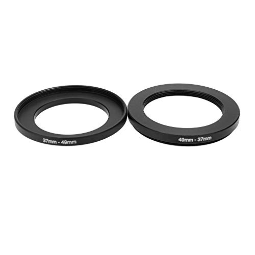 Coersd 9pcs 37-49-52-55-58-62-67-72-77-82 mm Lens Step Up Filter Ring Set Kit as Hood Holder