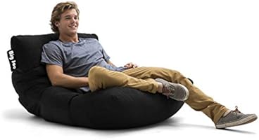 Amazon Com Big Joe Roma Bean Bag Chair Black Furniture Decor