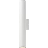 Maxim Lighting 86225WT Caldera - 15W 2 LED Outdoor Wall Mount-20.25 Inch Tall and 3.25 Inch Wide, Finish Color: White