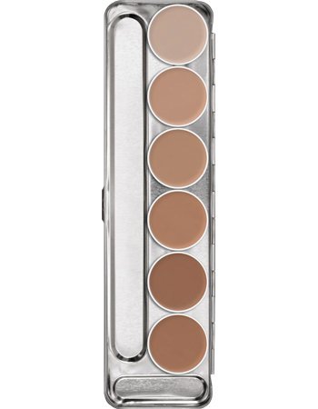 Kryolan 1107 AQUACOLOR PALETTE 6 COLORS (1W-6W)