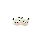 Panda Bear Studs, Plastic Post Earrings Metal Sensitive Ears