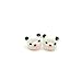 Panda Bear Studs, Plastic Post Earrings Metal Sensitive Ears