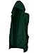 GIVON Mens Sleeveless Ruffle Shawl Collar Cardigan Lightweight Long Hooded Vest Sweater