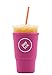 Sok It Java Sok Iced Coffee & Cold Soda Insulated Neoprene Cup Sleeve (Bright Pink, Large: 30-32oz)