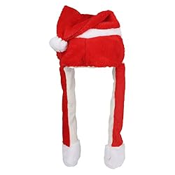 Hopearl Father Christmas Hat with Ears Moving