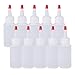 BENECREAT 20 Pack 2oz Plastic Squeeze Dispensing Bottles with Red Tip Caps - Good For Crafts, Art, Glue, Multi Purpose