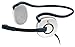 Logitech H130 Behind-The-Head Stereo Headphones w/Boom Microphone & 3.5mm Jacks (White/Black)