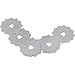 5 Pack 45 mm Rotary Crochet Edge Skip Blades Comes with Storage Case Fits Olfa Fiskars Cutters-