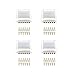6-Pin to Cut-End Connector for Philips Hue Lightstrip Plus V3 version only (4 Pack, White)