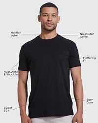 True Classic 3 Pack, Black, Men's Short Sleeve Crew
