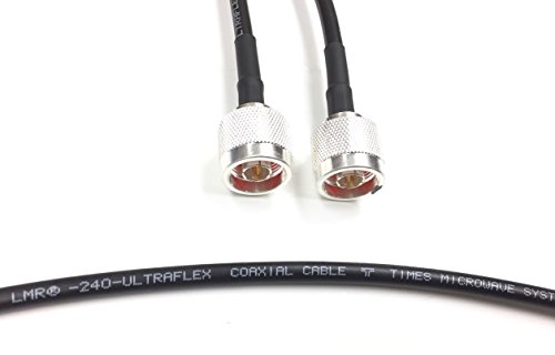 1ft N Male to N Male Cable LMR 240 Ultraflex Times Microwave Antenna Cable