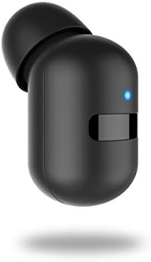 Mini Bluetooth Headset Invisible Smallest Earbud Wireless Headphone w/ Magnet USB Charger 6.5H Playtime Car Single Earpiece IPX5 Sweatproof Earphone w/ Mic for iPhone and Andriod Phones (1 piece)