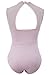 Shawhuwa Womens Sexy Floral Lace High Neck Sleeveless Bodysuit Clubwear (Medium, Pink)